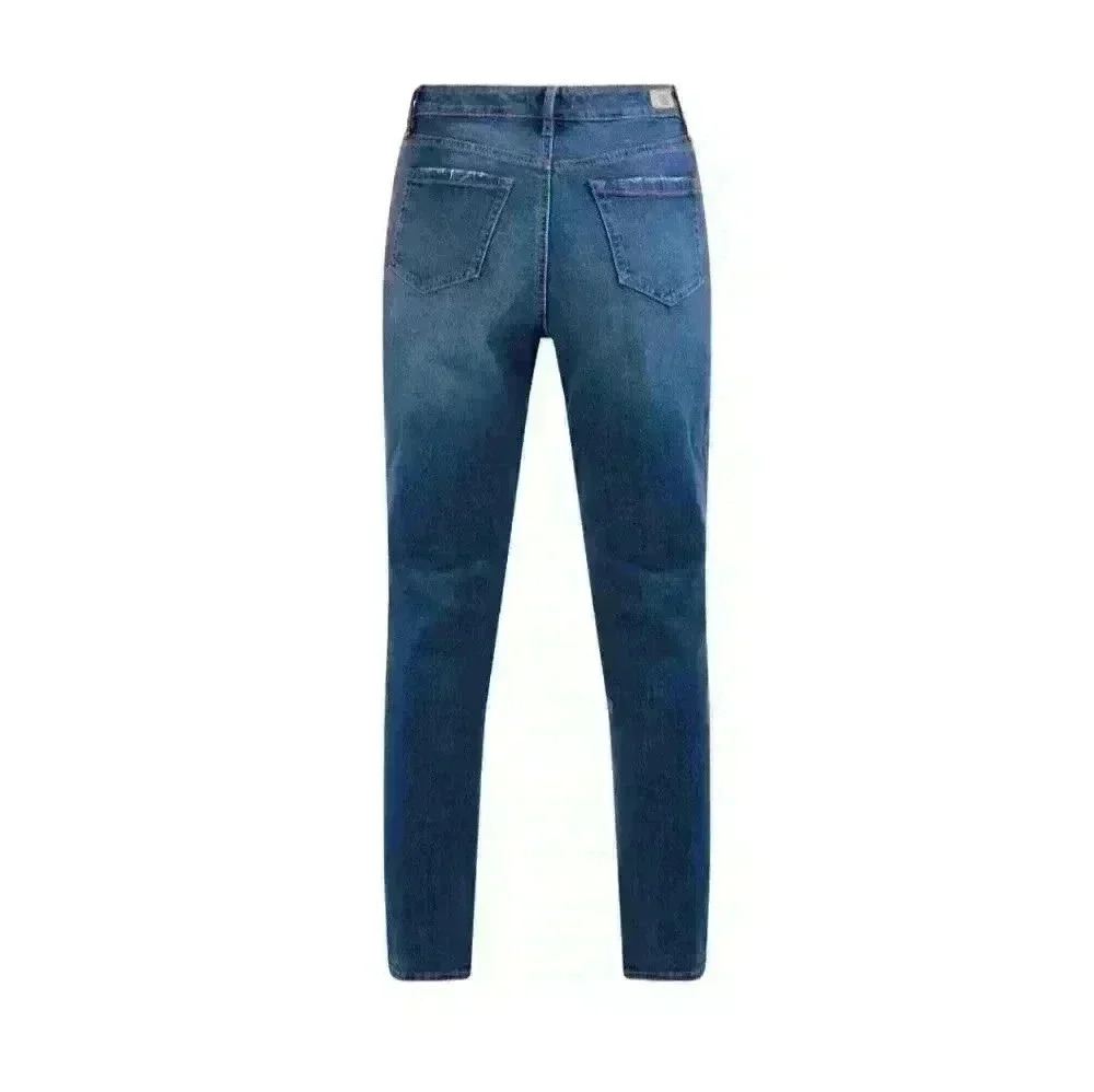 Sofia Vergara Jeans Women's Leslie Distressed Super High Rise Slim Straight - Picture 4 of 6